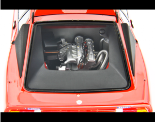 Lancia 037 Rally Stradale 1982 Rosso Laudoracing 1:18 Resinemodell (Türen, Motorhaube... nicht zu öffnen!)